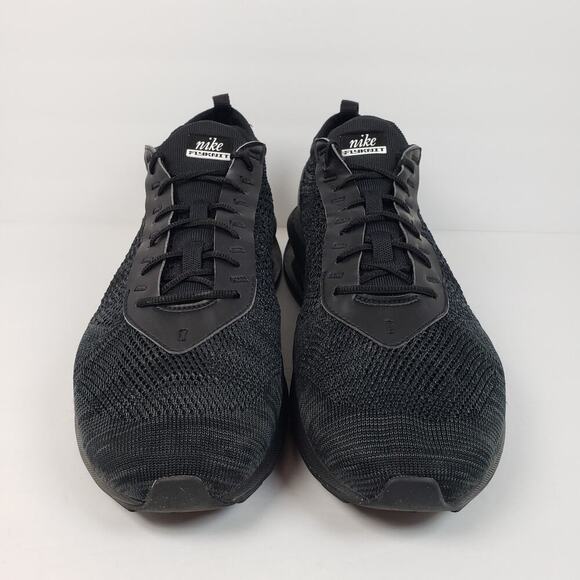 Nike Air Max Flyknit Racer Mens Size 13 Triple Black Running Sneaker Shoes main image 10